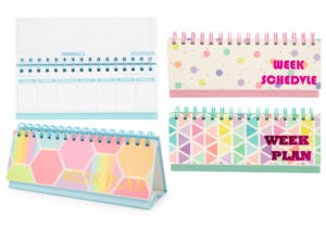 Planificador Semanal Apaisado De Sobremesa 8X21Cm