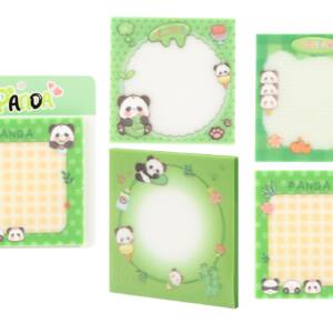 Notas Adh.Panda 50 Hojas Palastico Translucido Textura Tela