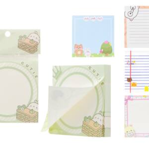 Notas Adhesivas Papel 80H 7.8X7.8Cm Dibujsa Kawaii