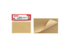 80 Notas Adhesivas Rectangulares Kraft 127x76mm