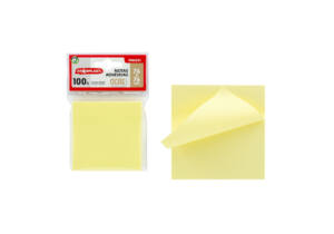 100 Notas Adhesivas Ocre 76x76mm