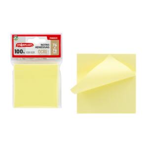 100 Notas Adhesivas Ocre 76x76mm