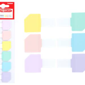 Marcapaginas Adhesivos Pastel  6 Colores