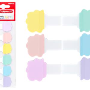 Marcapaginas Adhesivos Pastel  6 Colores