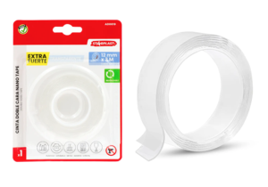 cinta nano tape doble cara transpartente 12mm x 3M x1mm