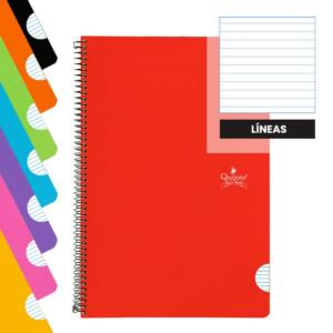cuaderno a4 tapa normal 8 colores