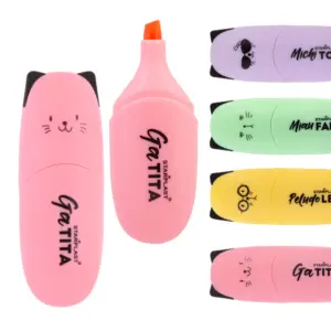 minimarcadores color pastel rosa