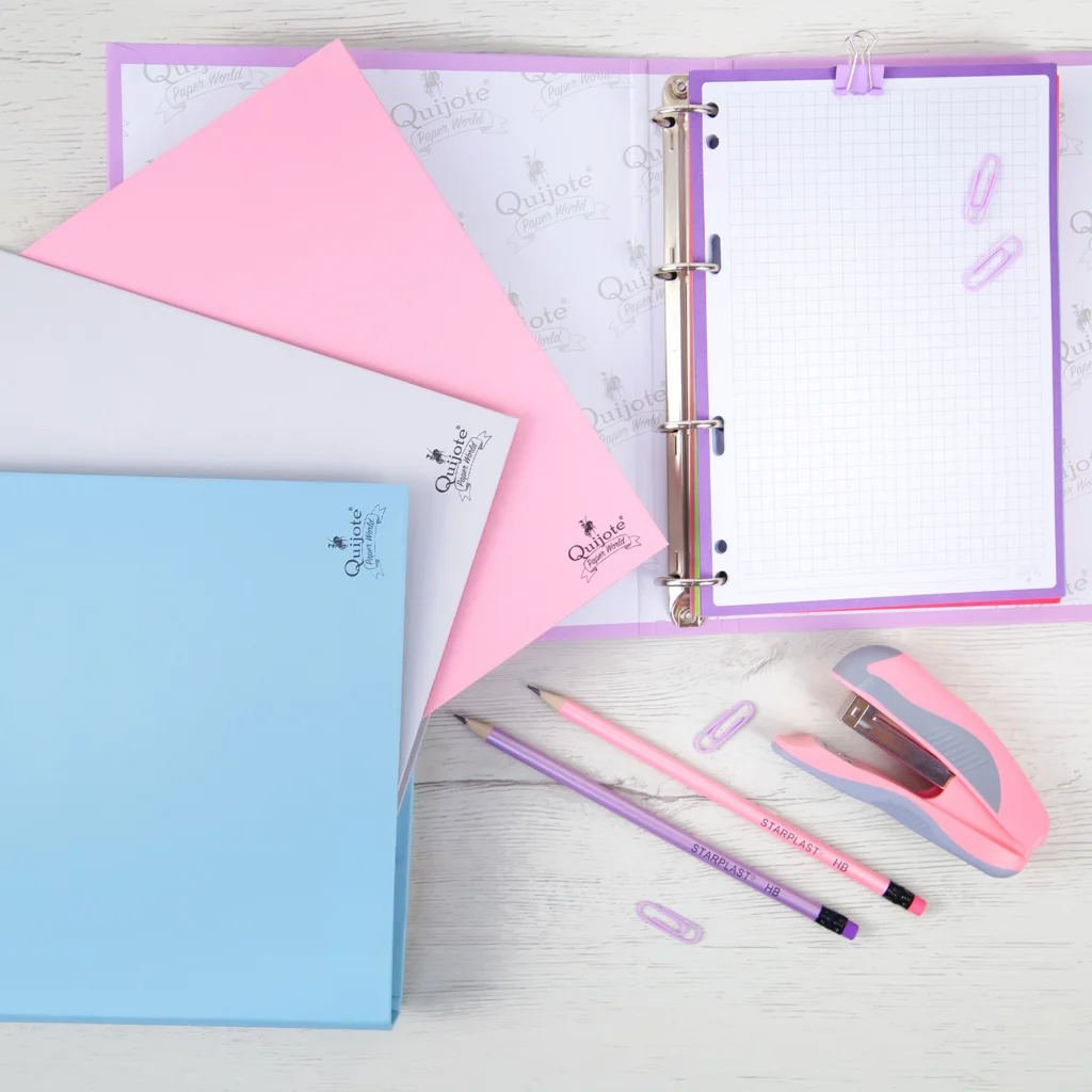 Material escolar y oficina colores pastel