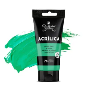 Pintura acrílica verde menta fuerte