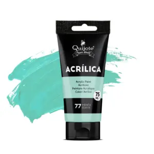 Pintura acrílica verde menta