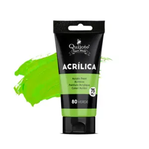 Pintura acrílica color verde