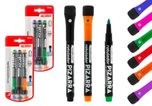 Rotulador de pizarra con imán y borrador