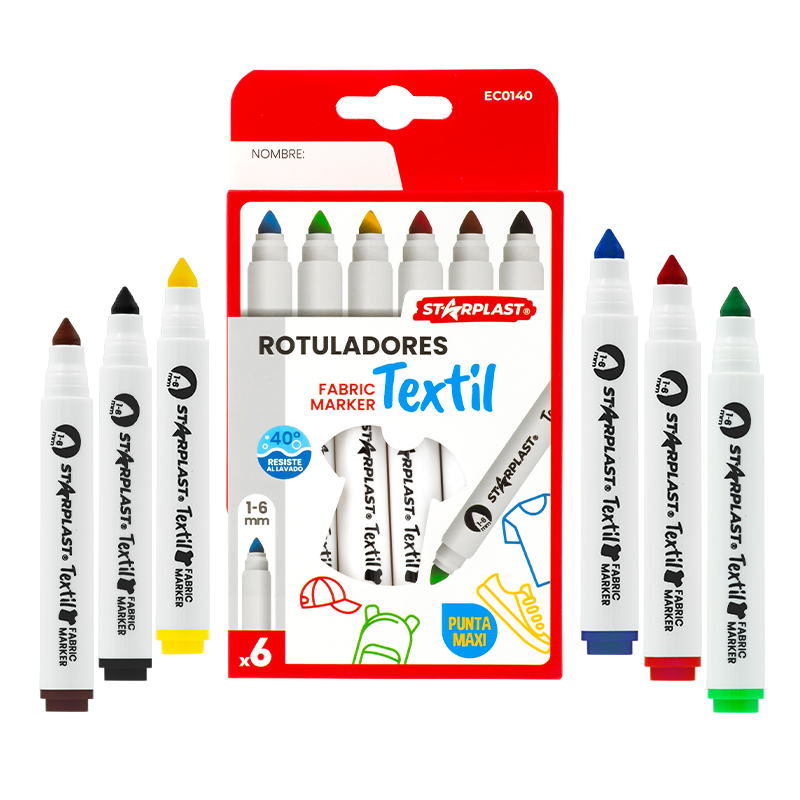 rotuladores textiles para niños punta gruesa